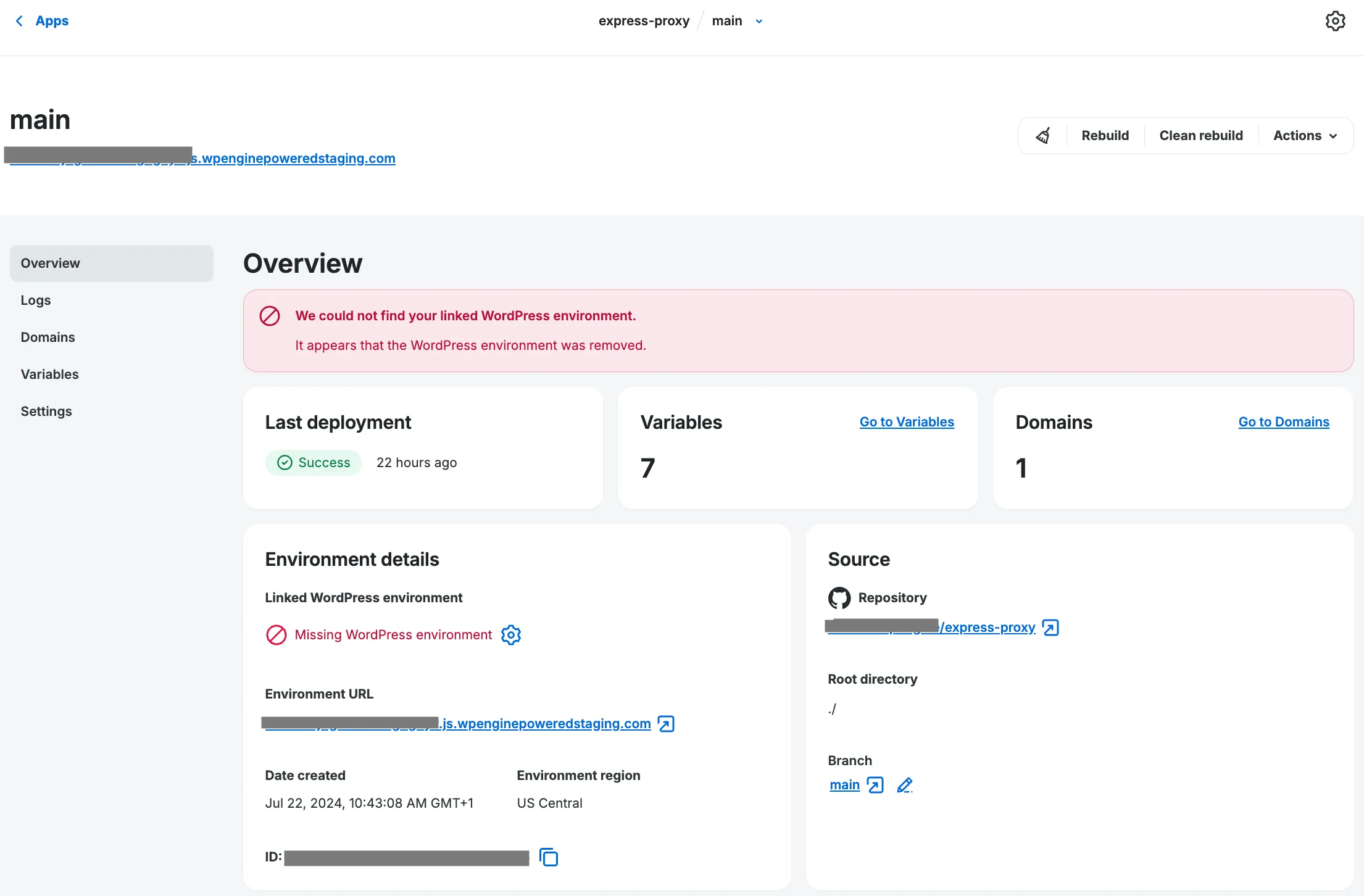 Deleted wpInstall UI